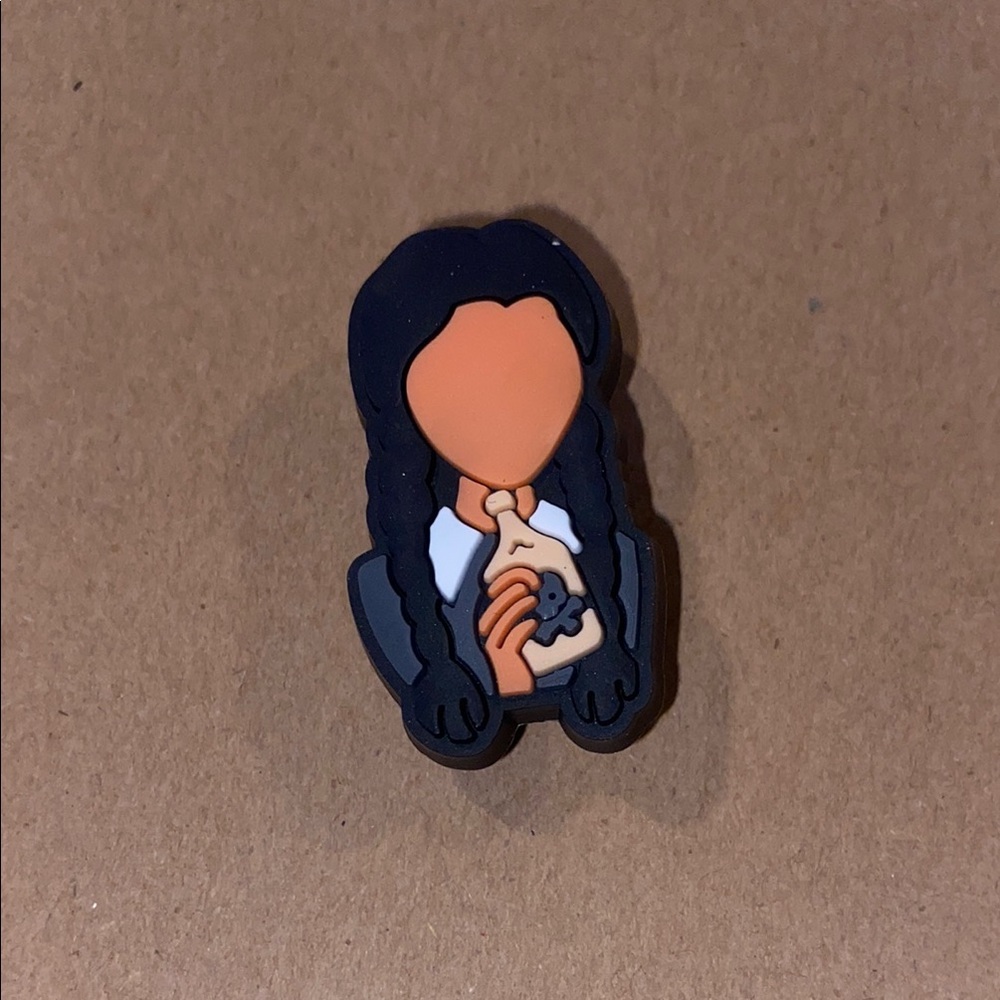 π6/$12π Wednesday Addams Croc Charm